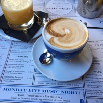 A well deserved Cappuccino...although Italians say that this is not real coffee